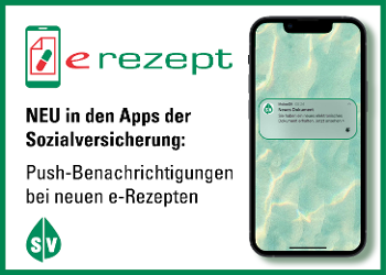 Informationen weiterlesen zum Thema: NEU: Push Benachrichtigungen für Ihr e‑Rezept – jetzt verfügbar!