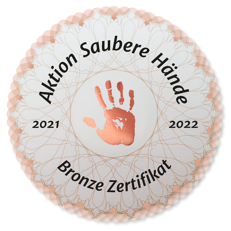 Bronze Zertifkat Aktion Saubere Hände