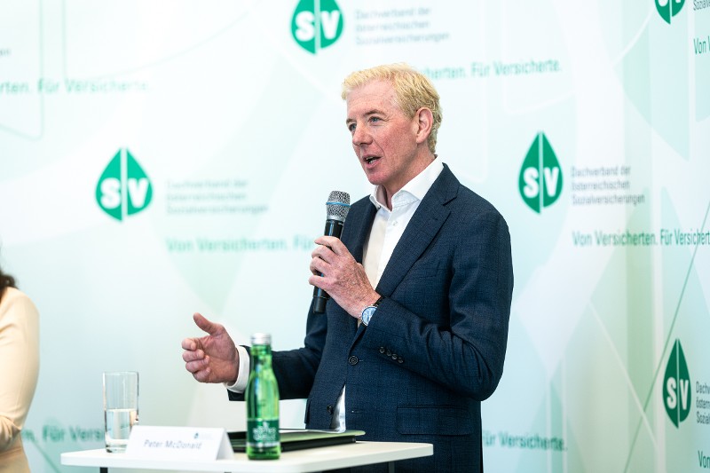 Peter McDonald, stellvertretender Vorsitzender der Konferenz der Sozialversicherungsträger