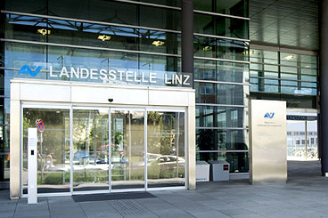 Eingang der AUVA-Landesstelle Linz