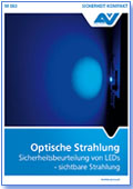 Titelbild des Merkblattes M 083, Optische Strahlung