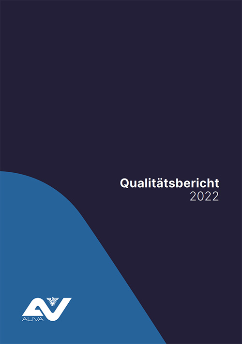Titelbild des AUVA-Qualitätsberichtes 