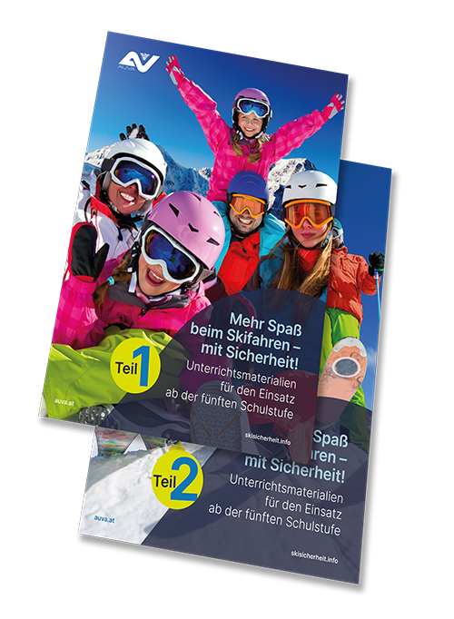 Titelbild "Mehr Spaß beim Skifahren mit Sicherheit (Teil 1)", ab 5. Schulstufe