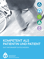 Link zu Broschüre „Kompetent als Patientin und Patient“