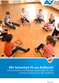 Titelbild "Rollbrettbroschüre - Mit Sicherheit fit am Rollbrett!"