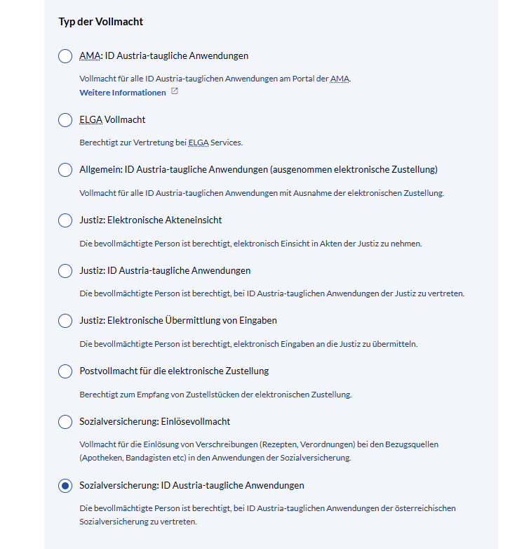 Vollmacht erteilen