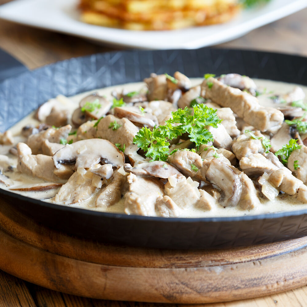 Mehr Informationen zum Thema: Putenfleisch mit Champignons
