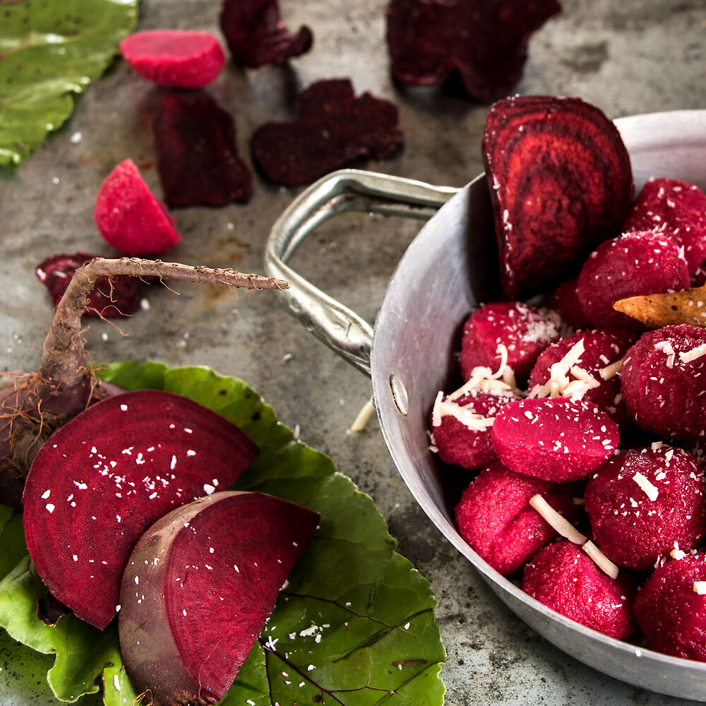 Mehr Informationen zum Thema: Rote-Rüben-Gnocchi mit Walnusspesto