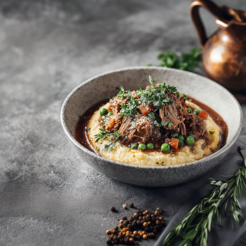 Mehr Informationen zum Thema: Kalbsragout mit Kürbispolenta