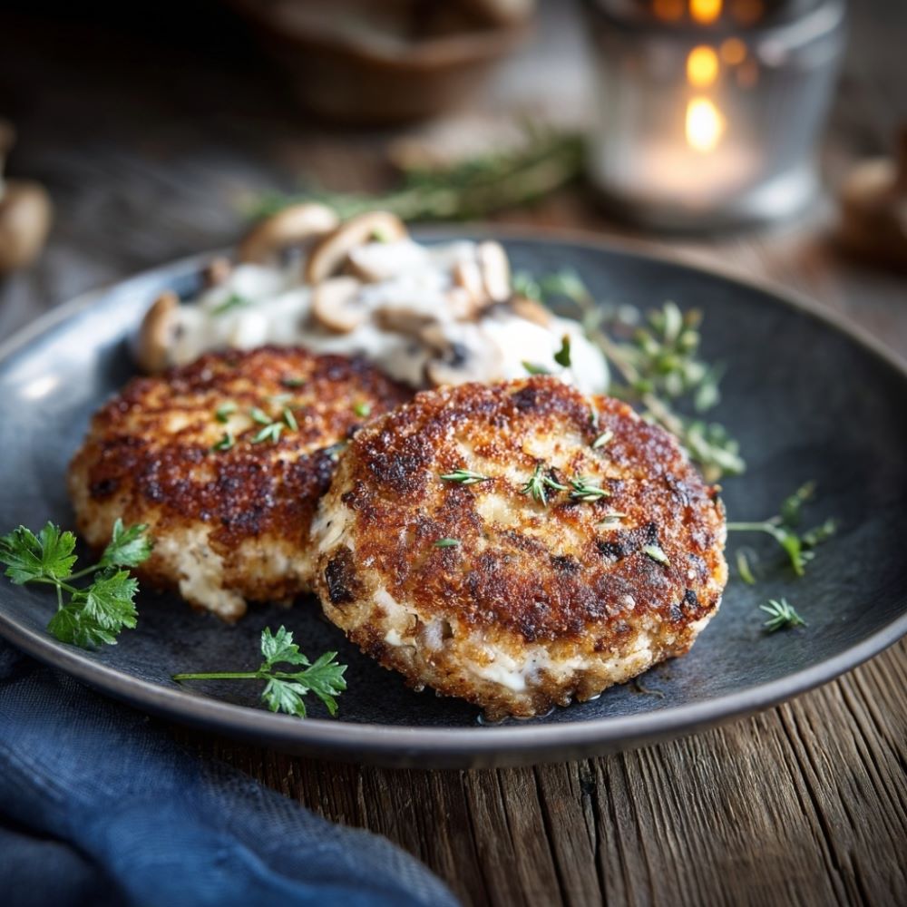 Mehr Informationen zum Thema: Käselaibchen mit Schwammerlsauce