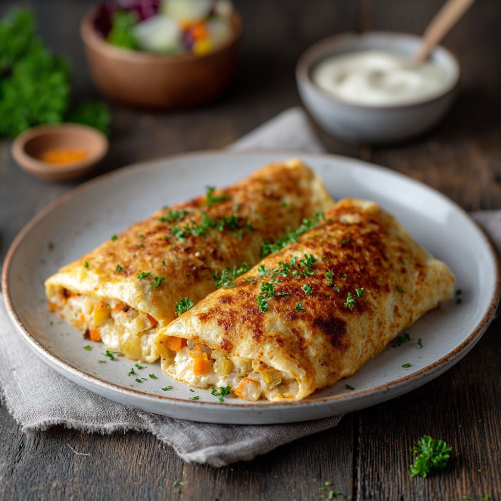 Mehr Informationen zum Thema: Überbackene Gemüsepalatschinken