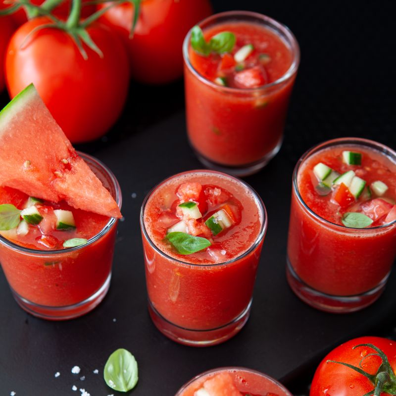 Mehr Informationen zum Thema: VorspeiseWasser&shy;melonen-Gazpacho